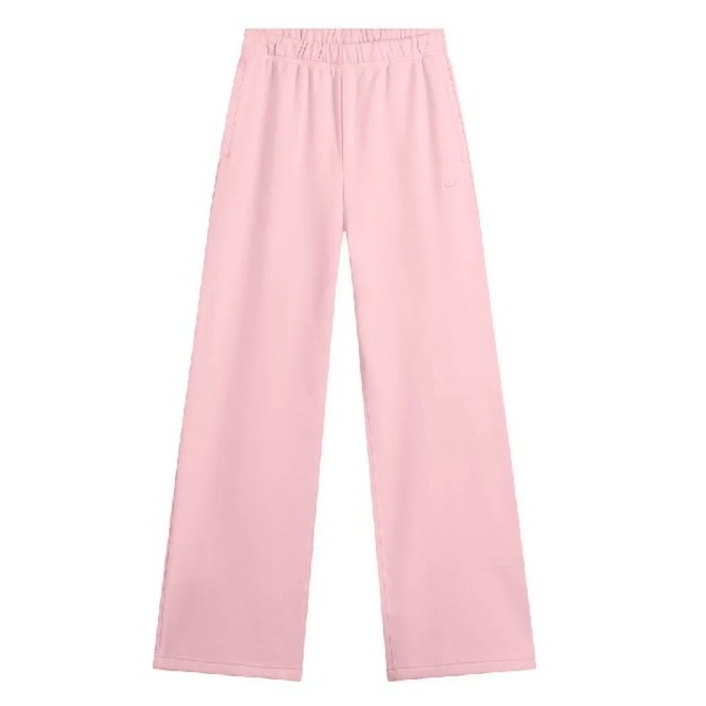Skims Cotton Fleece Classic Straight Leg Pants Pink SP-PNT-8385W XS